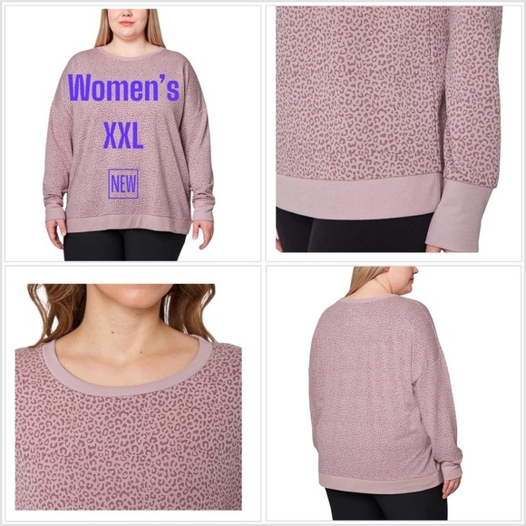 Ladies Mondetta XXL Crewneck Pullover Shirt Active Top Mid Weight Long Sleeve - Picture 1 of 8